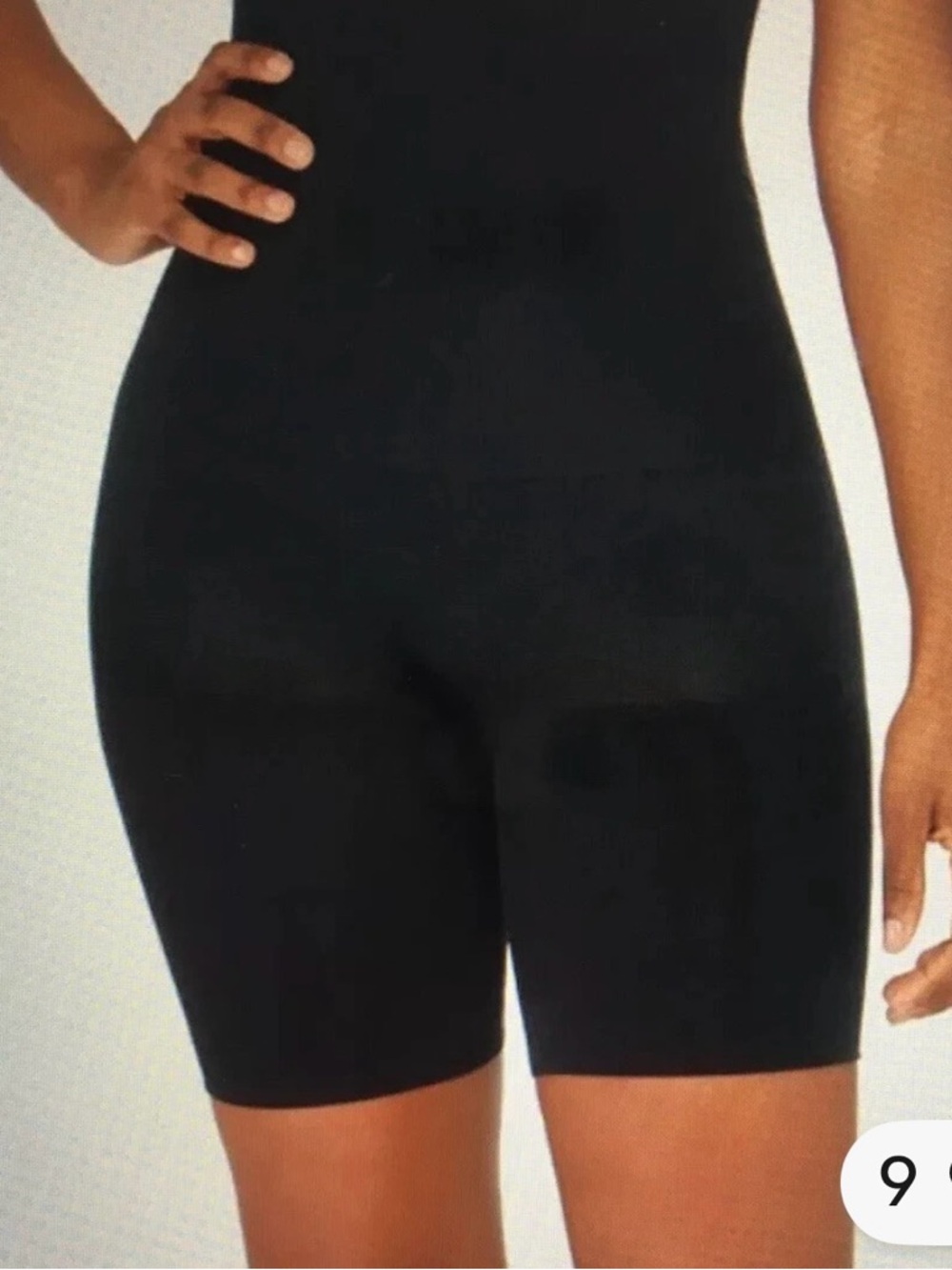 🌸. SPANX Black High-Waist Sculpting Shorts
